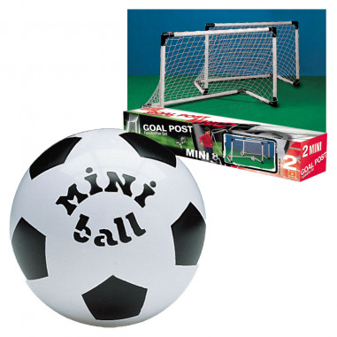 COPPIA PORTA CALCIO MINIGOL+PALLA MONDO