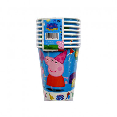 8 BICCHIERI 20 cl. PEPPA PIG