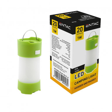 TORCIA LED CAMPING VERDE 1W ENTAC