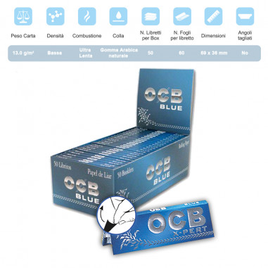 OCB BLU X-PERT CORTA SINGOLA Pz.50