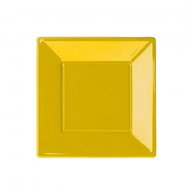 PIATTO cm.23 QUADRATO GIALLO MODUS Pz.6