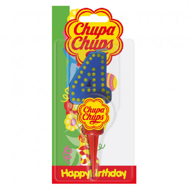 NUMERO 4 CERA 6,5cm. CHUPA CHUPS