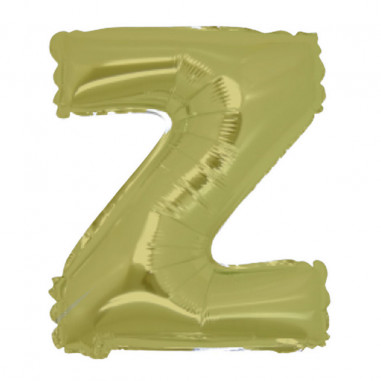 PALLONE MYLAR 18cm. LETTERA Z GOLD Pz.5