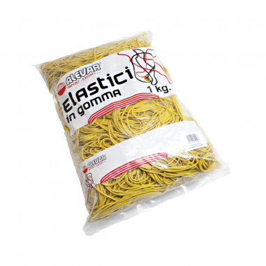 ELASTICI SACC.1KG GIALLI D.40mm