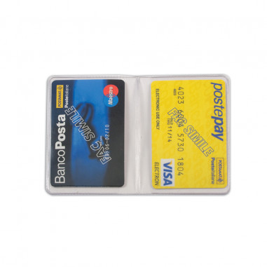 P CARD A COPERTINA 2T TRASPARENTI Pz.50